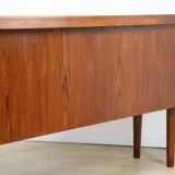 Scandinavian "boomerang" free-form desk in teak - 1960s