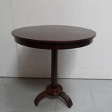 Table ronde de table à vin en acajou antique