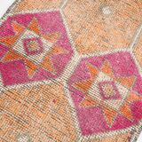 Light Orange & Pembe Vintage Runner Rug For Home Decor, 88x323 Cm