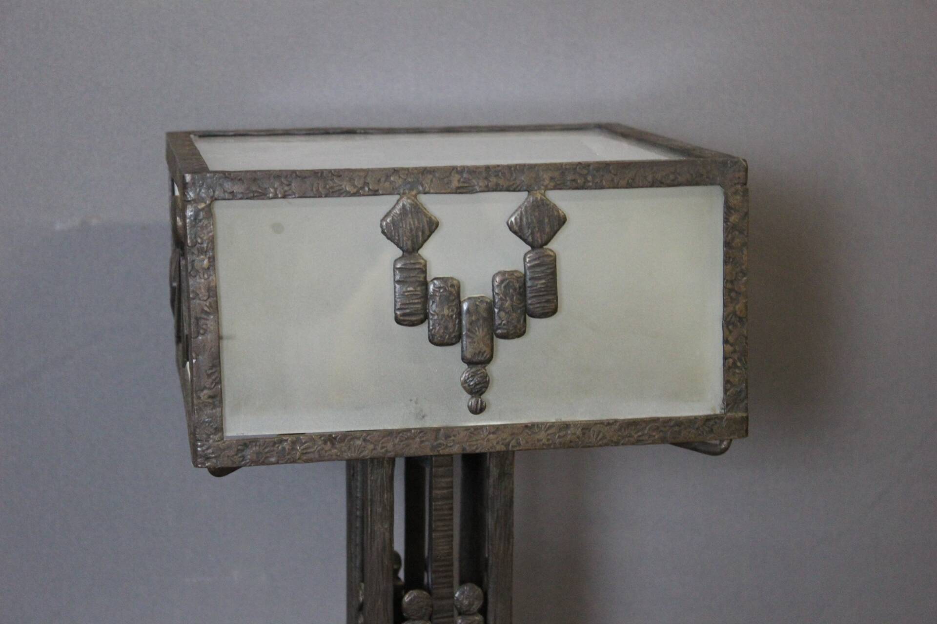 Art Deco period wrought iron lamp circa 1930