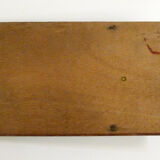 Small wall mirror, repulsed metal frame 16x30cm