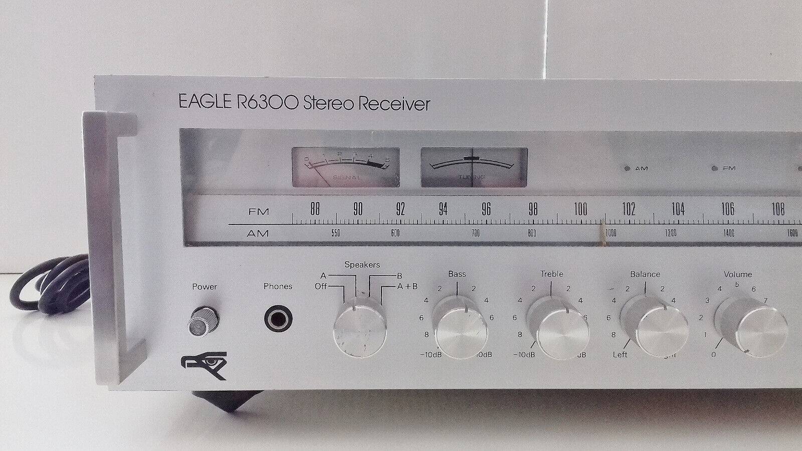 Amplifier/tuner stereo receiver vintage stereo "eagle r6300" amplifier rare