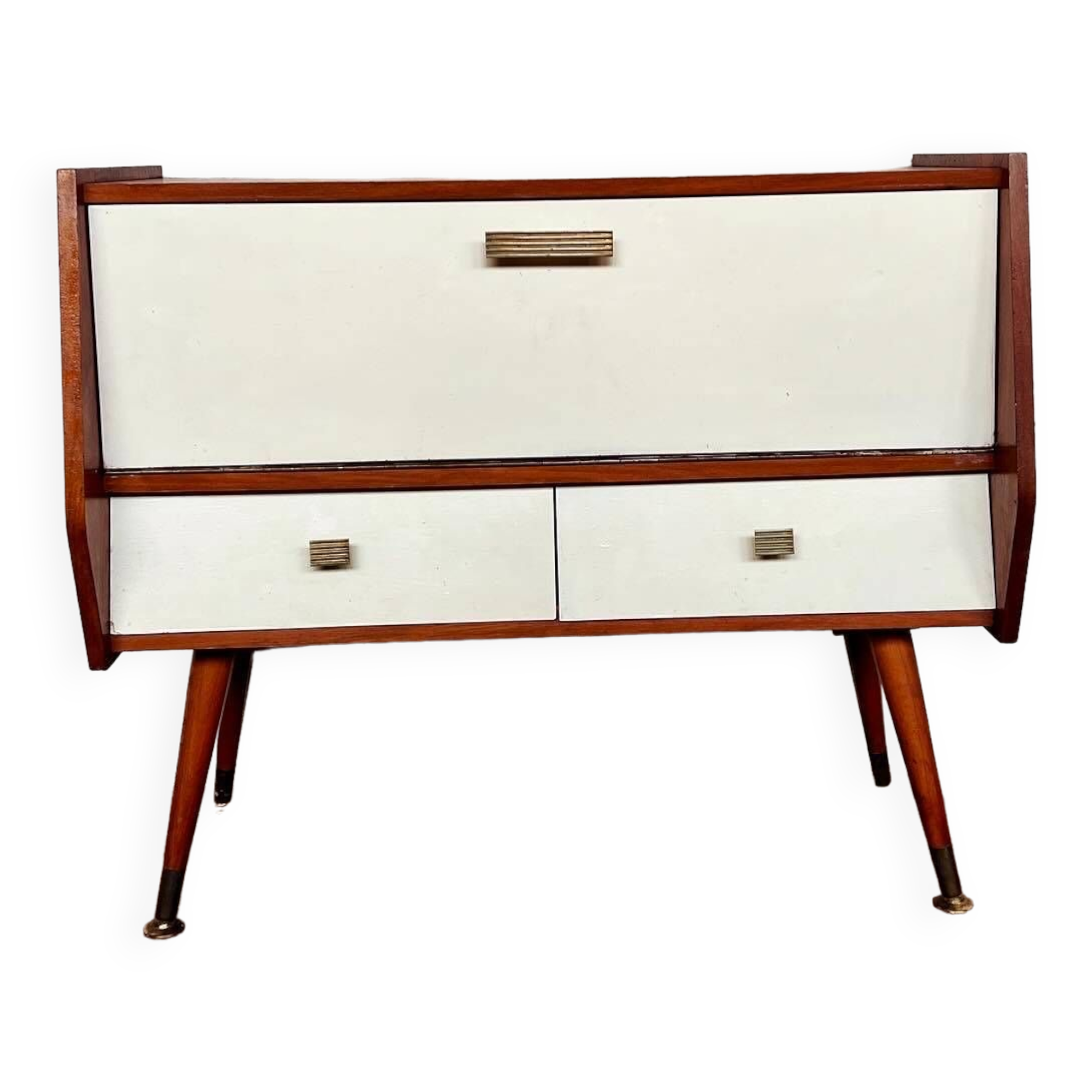 Mini enfilade meuble tv bout de canapé vintage scandinave