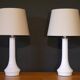 Pair of danish glass lamps 1960