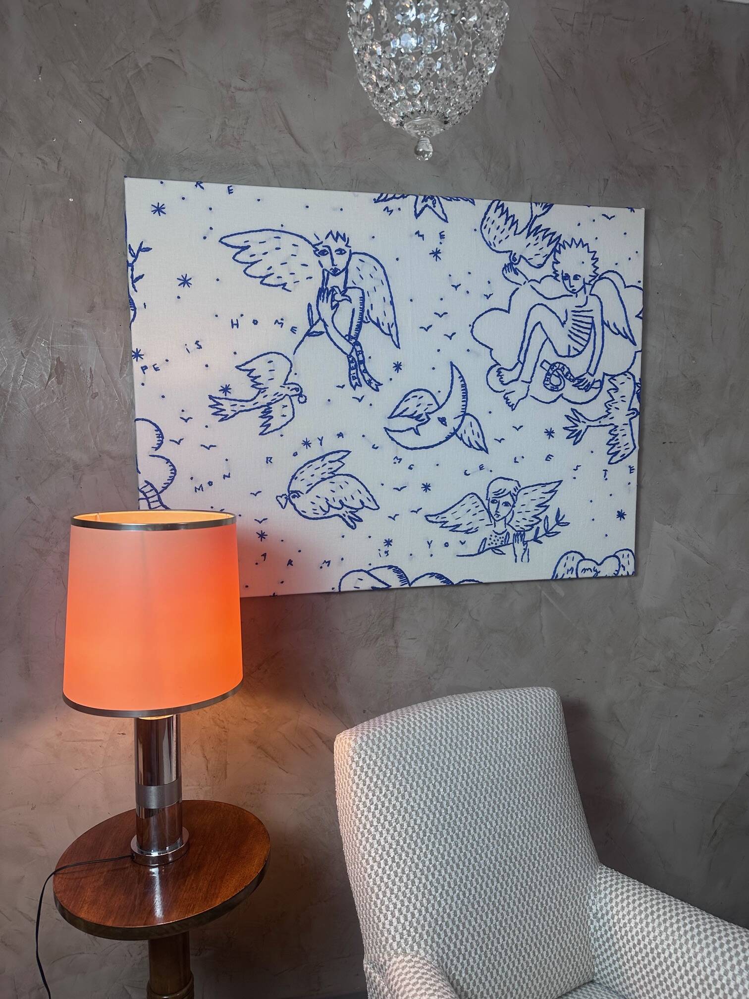 Stretched fabric P.Frey X Castelbajac