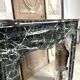 Louis XV style fireplace in green marble, 1900s
