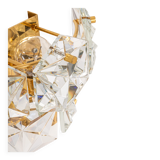 pair of crystal wall lights by Kinkeldey, Germany, 1970s.