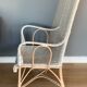 Fauteuil en osier années 40