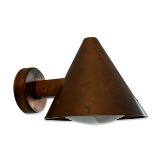 Vintage copper and opaline wall lamp, BEGA 1960