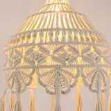 Macrame pendant light