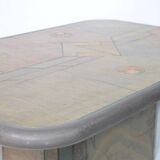 Brutalist Stone Coffee Table Paul Kingma 1970s 1980s