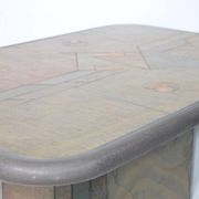 Brutalist Stone Coffee Table Paul Kingma 1970s 1980s