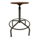 Vintage industrial workshop stool work stool adjustable in height 60's design