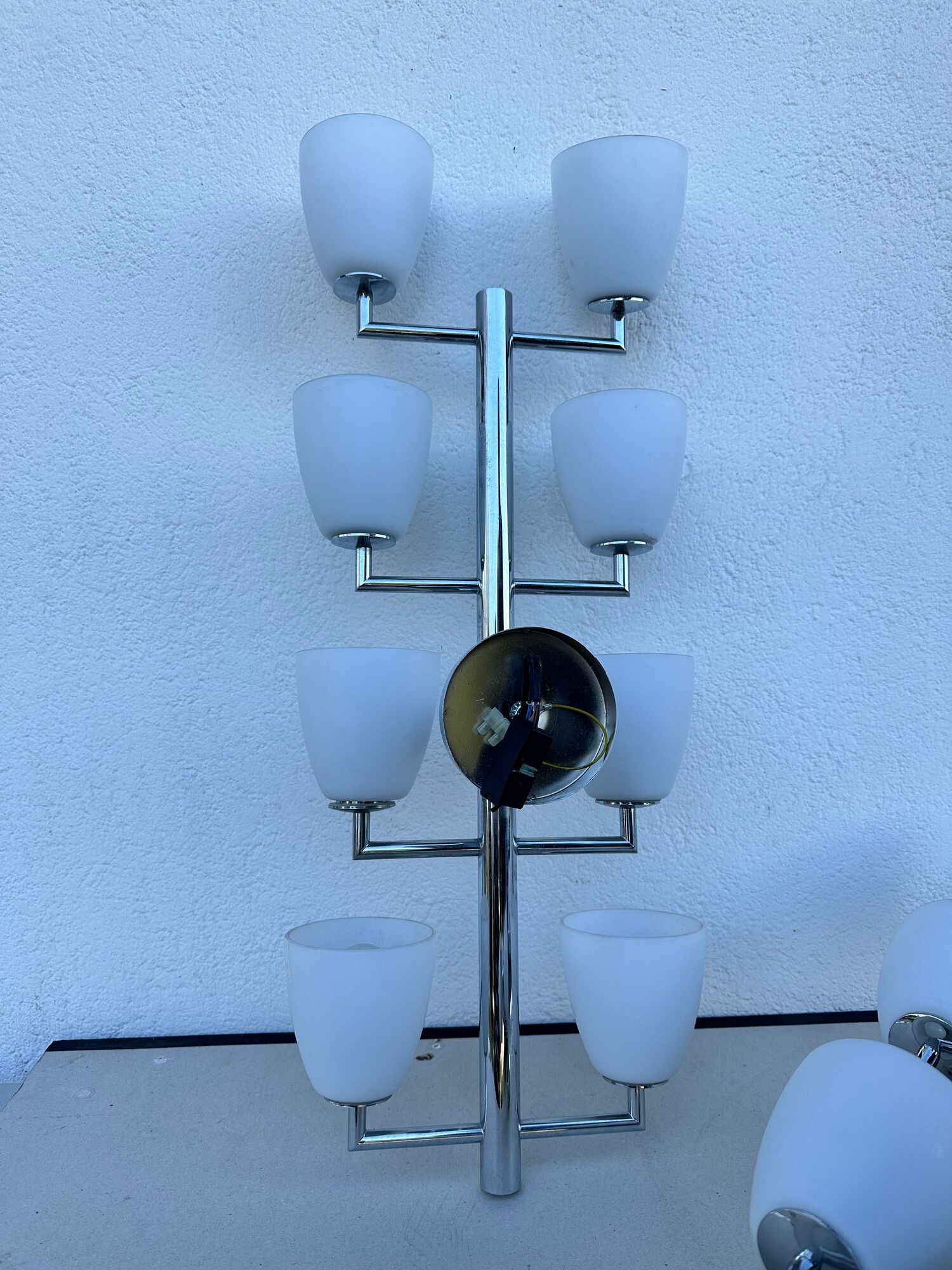 Pair of wall sconces 006/8 Fontana Arte