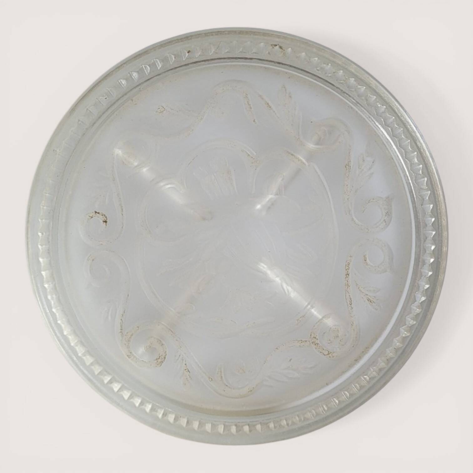 Art Nouveau glass coaster