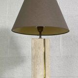 vintage marble and brass lamp