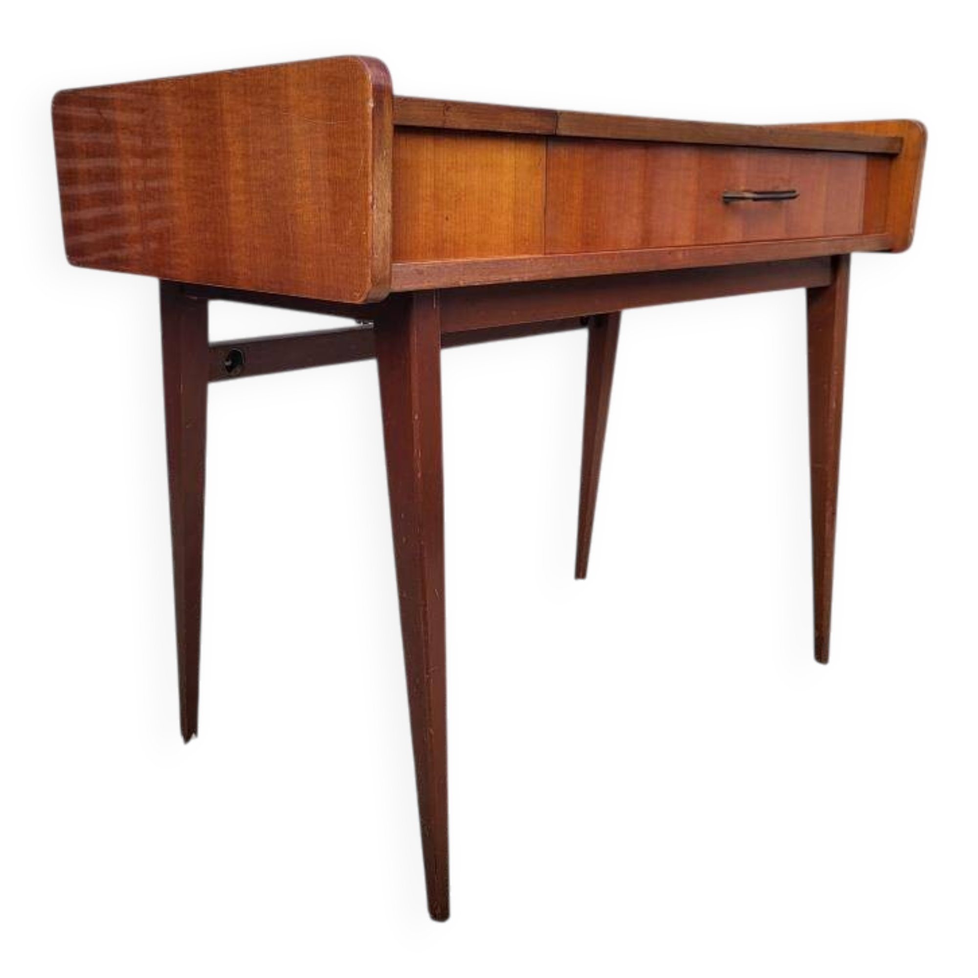 Scandinavian console dressing table desk with drop-down top