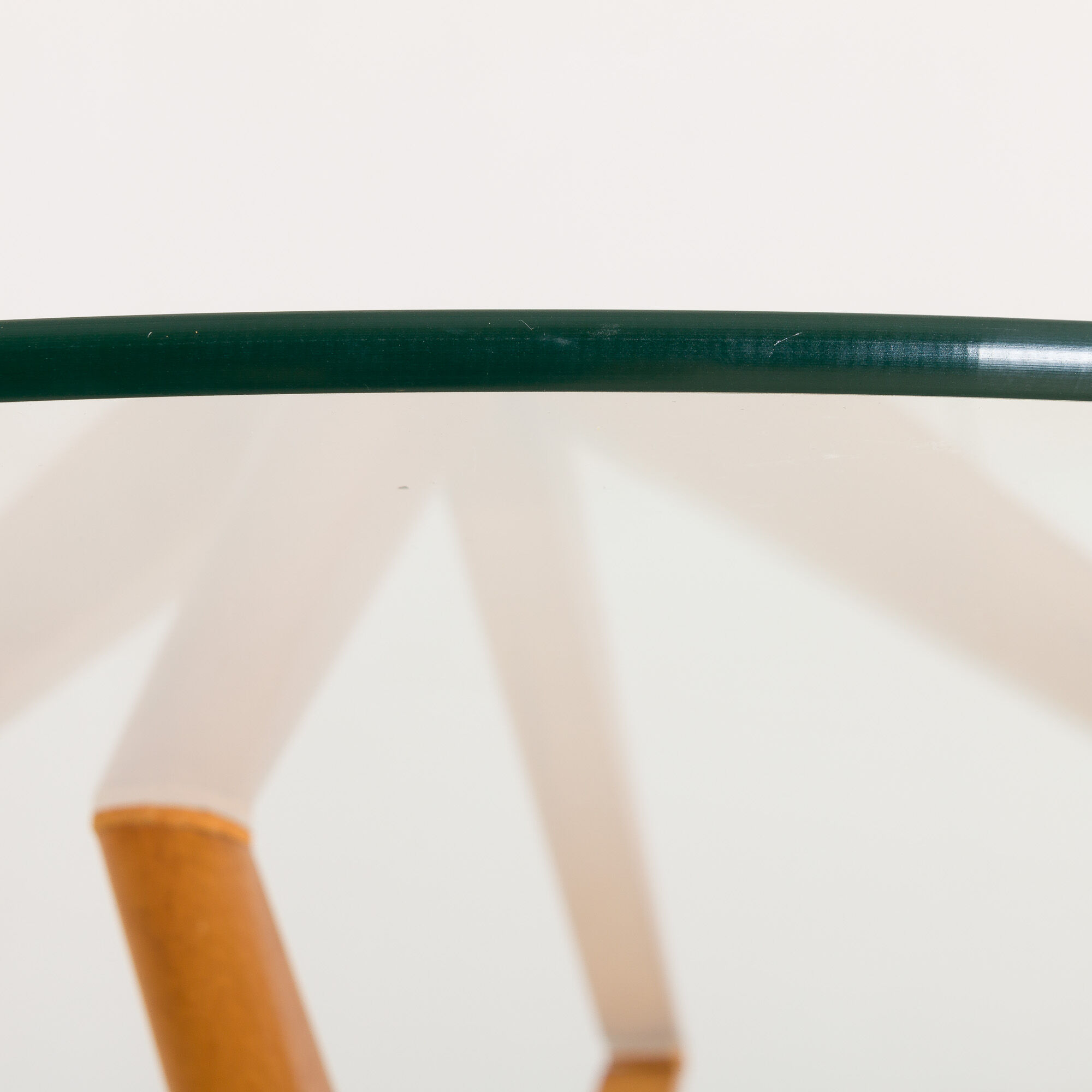 Italian round glass dining table 50s