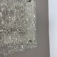 Large organic Hollywood Regency Ice Glass Wall Light Made by Kalmar Lights