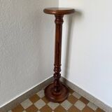 Vintage carved wooden column