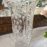 Vintage Bohemian crystal vase
