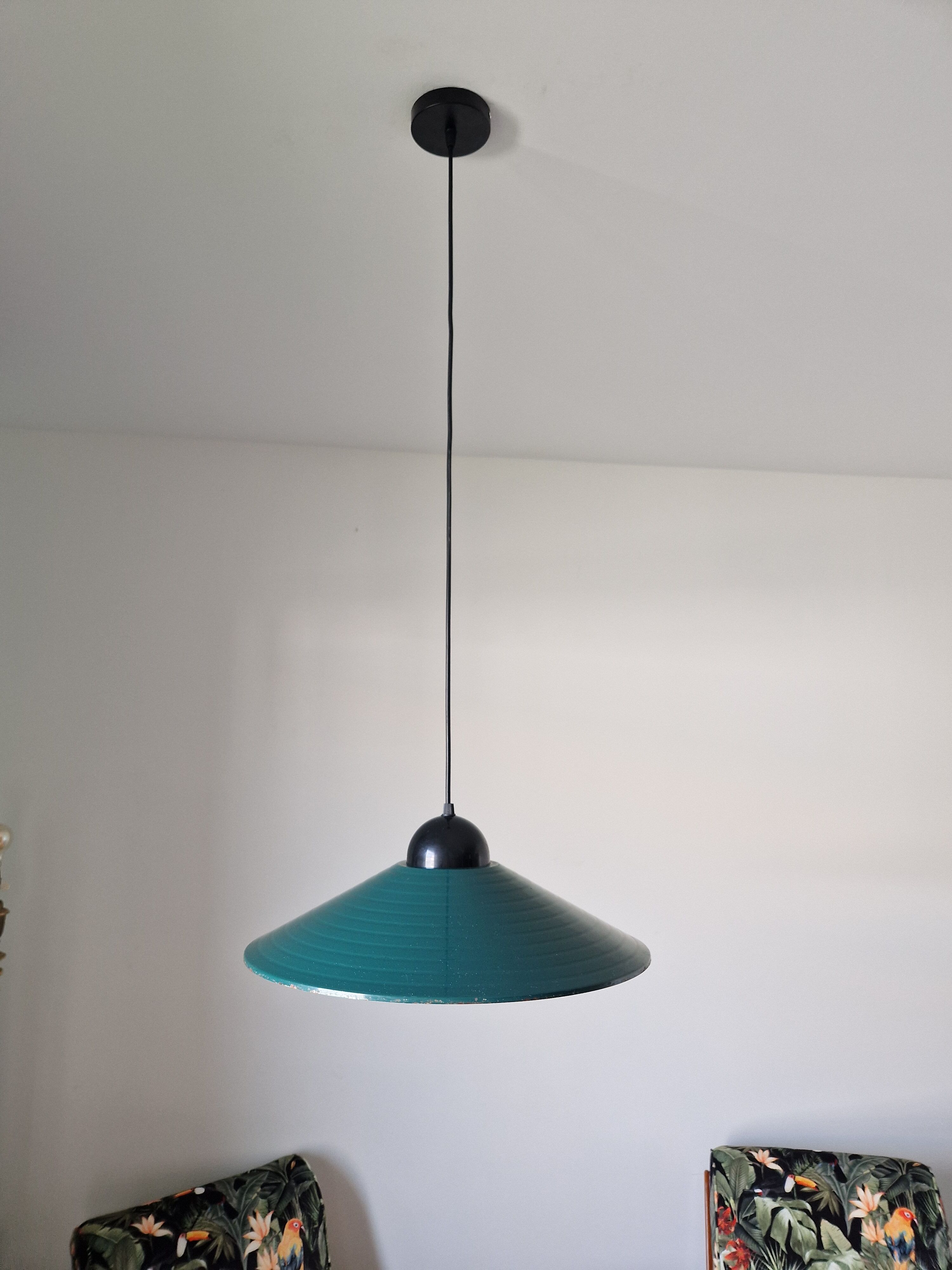Suspension vintage verte