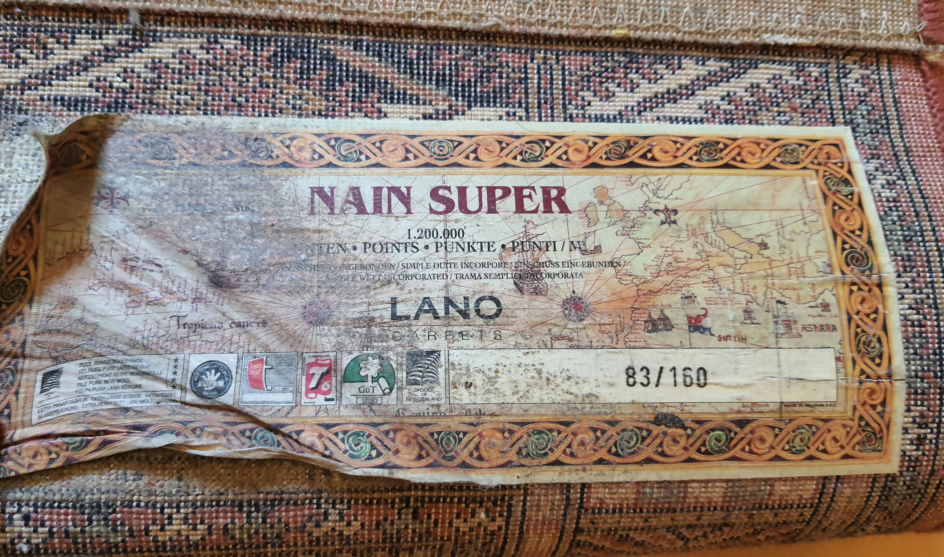 Carpet Iran mechanical 83x160 cm