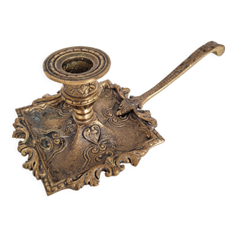 Vintage 19th bedroom candle holder