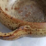 La Borne pyrity sandstone dish signed by JP