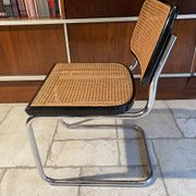 Set of 4 chairs B32 and 2 armchairs B64 Cesca by Marcel Breuer Italian Edition 1980