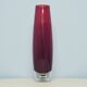 vintage red glass tall vase drop