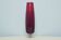 goutte de grand vase en verre rouge vintage