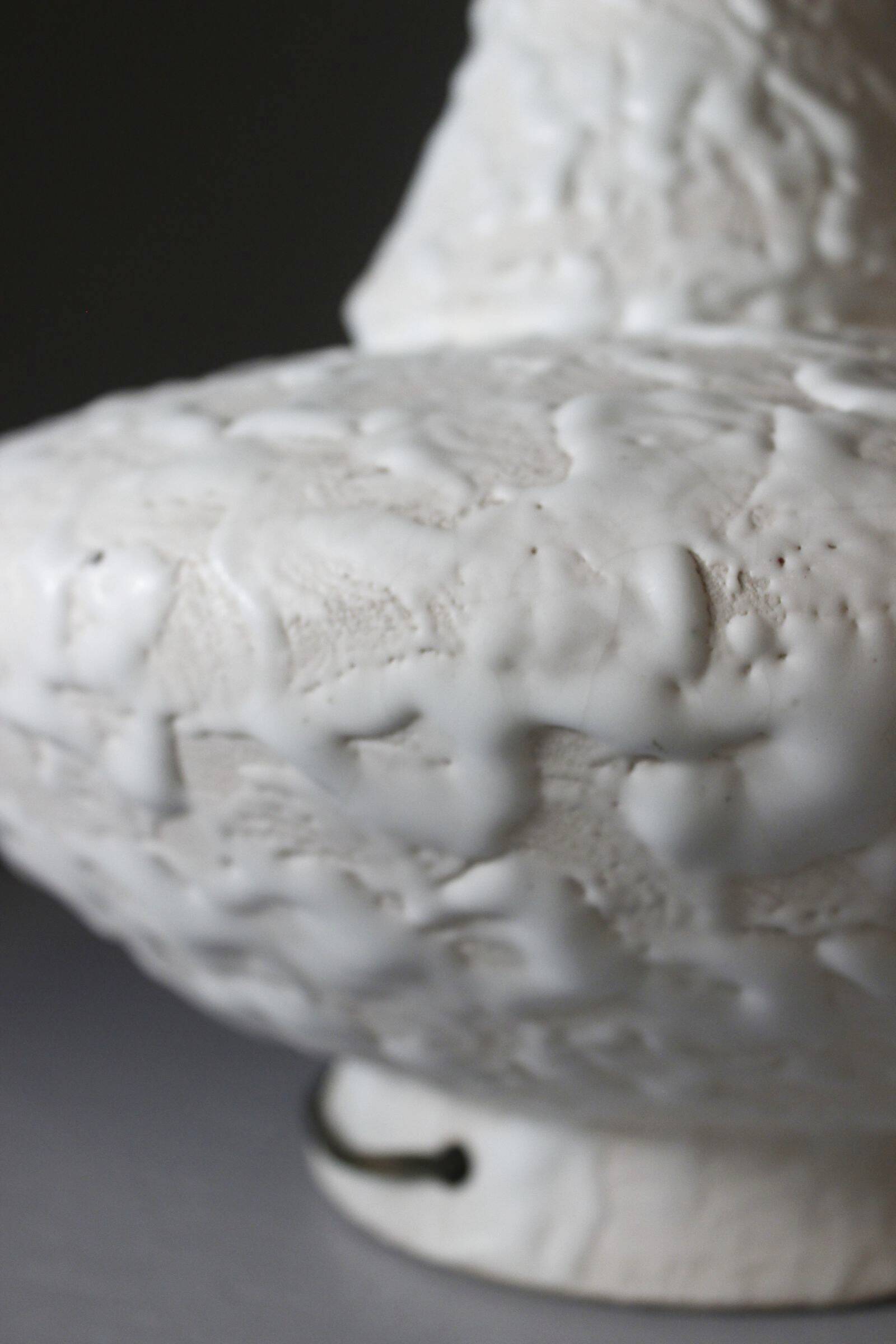Large vintage ceramic lamp base brutalist West Germany 1960s