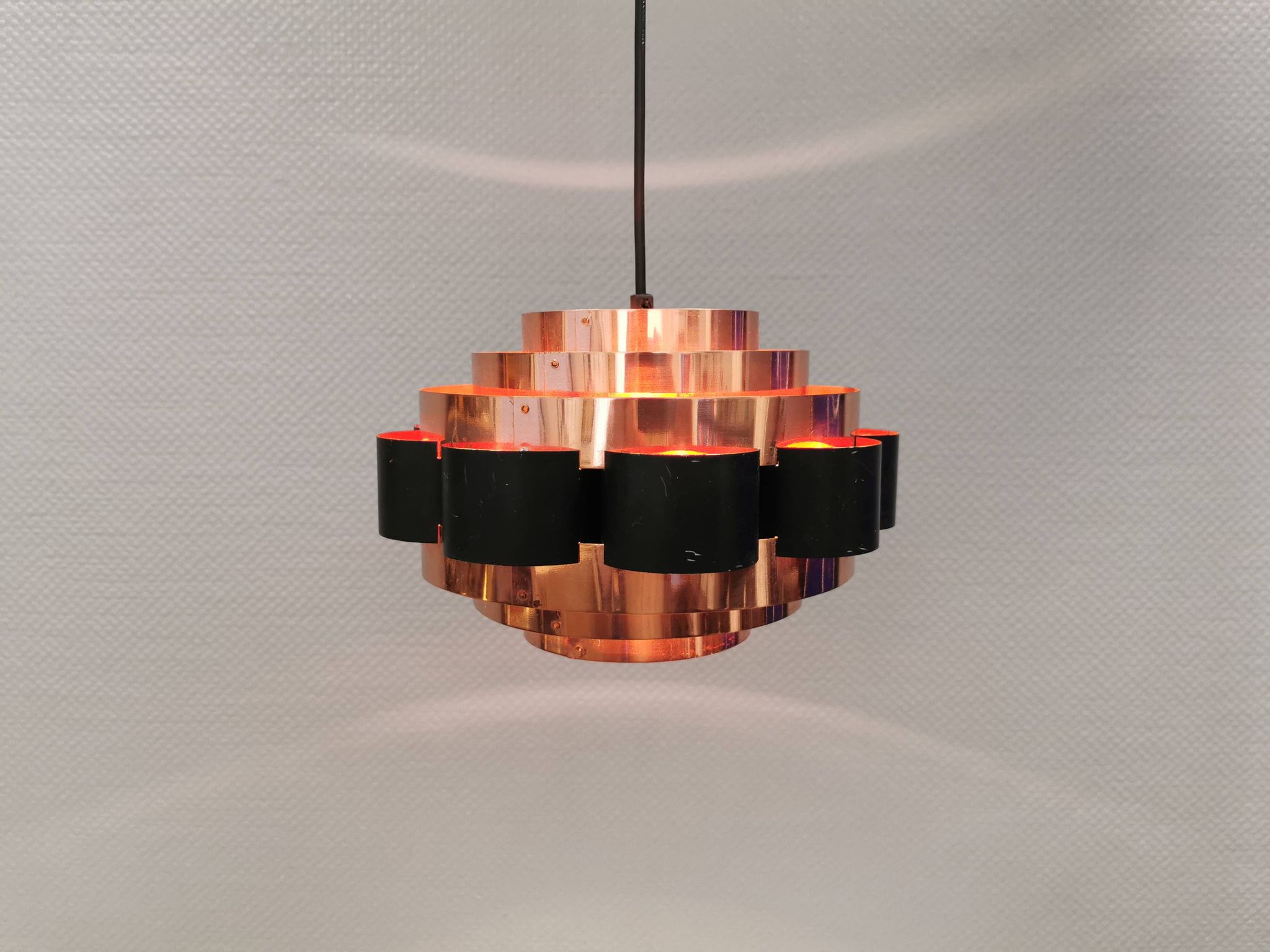 Hanging lamp from 1980s Denmark, by Werner Schou for his own company