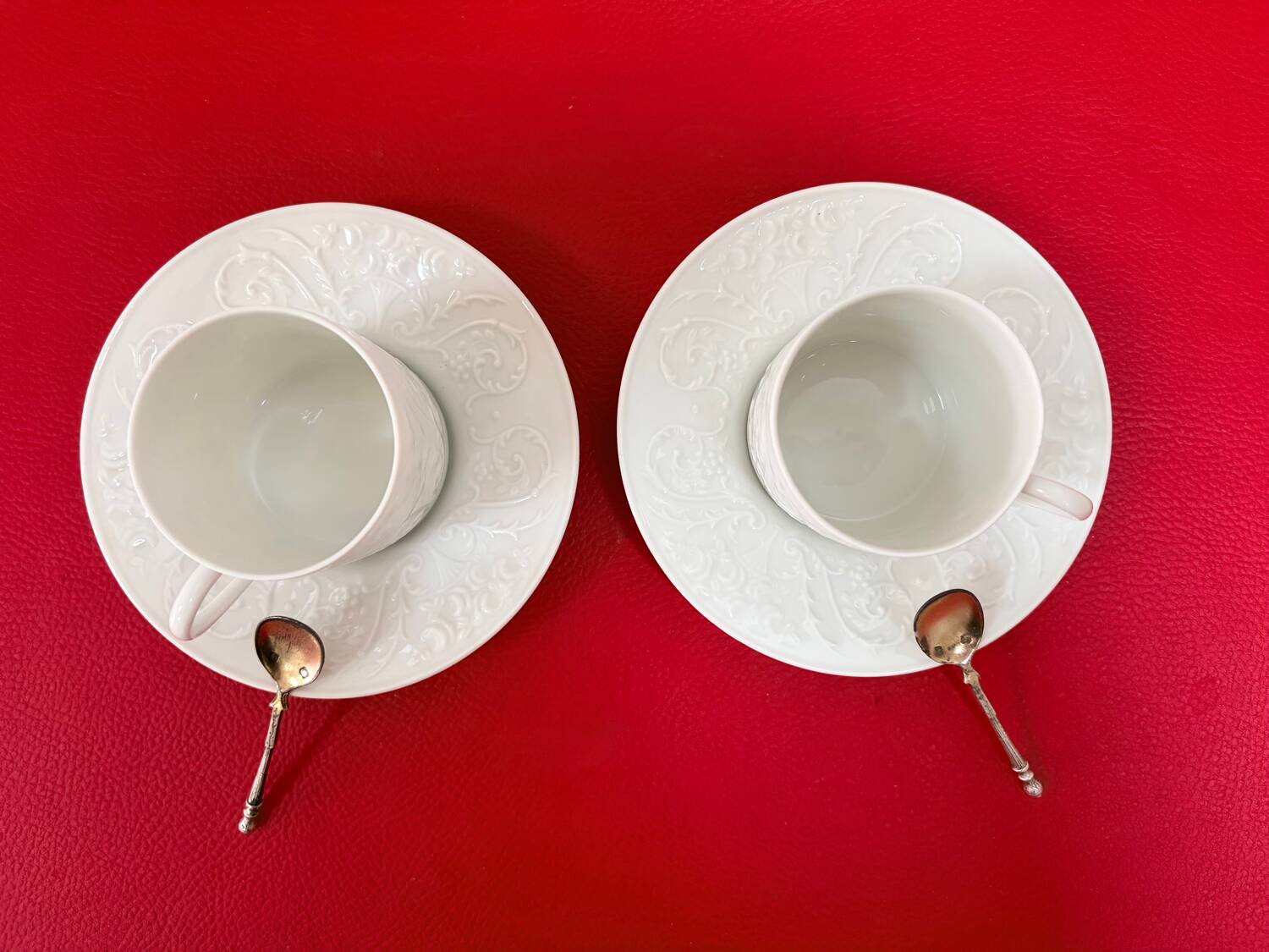 Pair of Limoges porcelain cups - Maison Raynaud - Washington