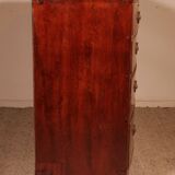 Regency period bombé commode in mahogany