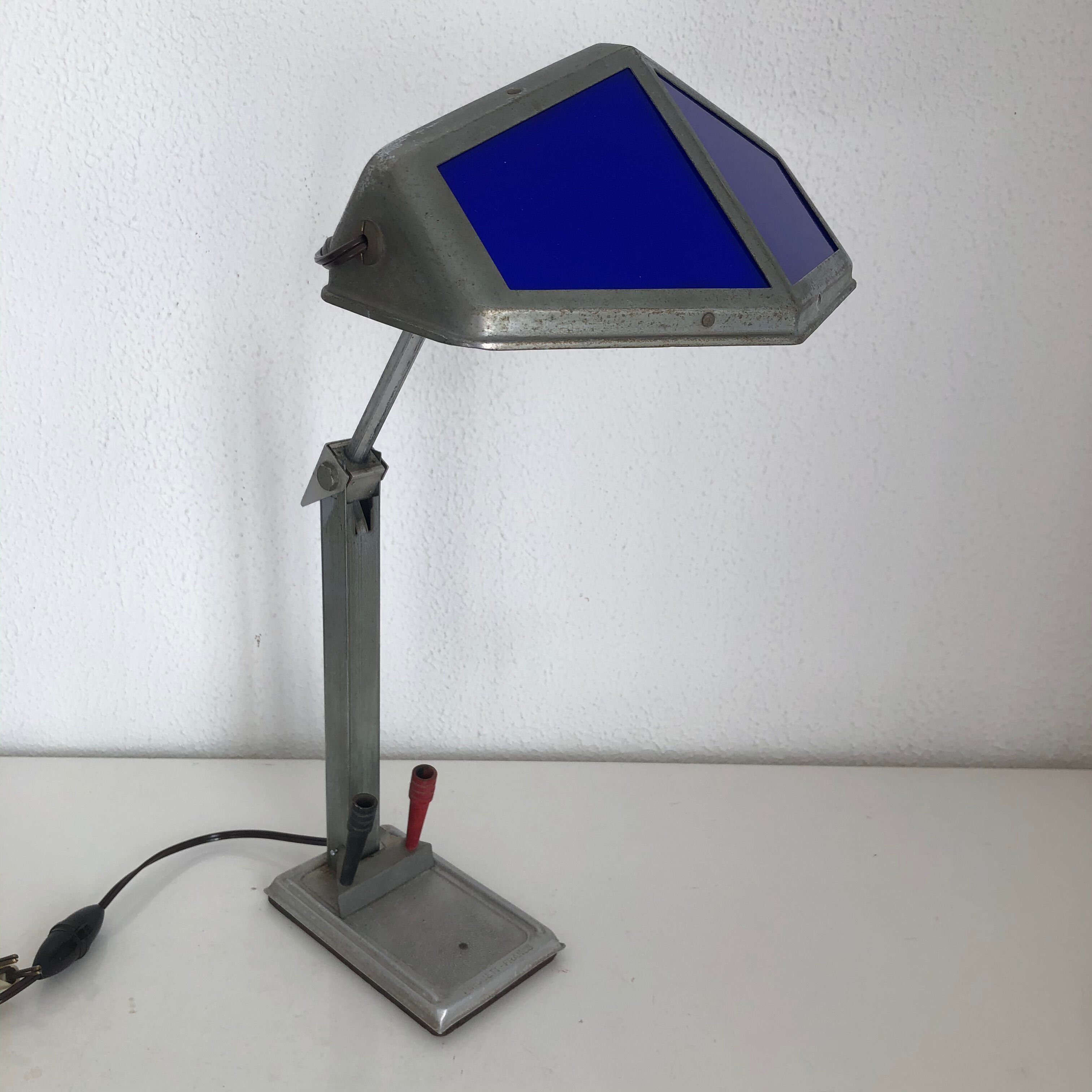 Large vintage lamp 1920 Pirouett Art Deco desk - 50 cm