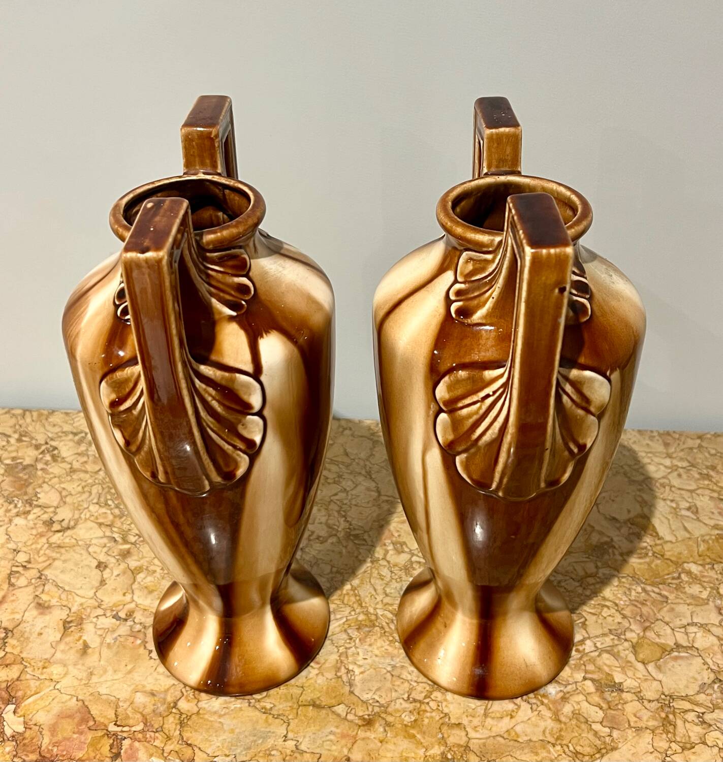 Pair of louis gueulle vases
