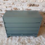 Chest of drawers vintage 70 s khaki Green