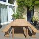 Table de ferme et ses 2 bancs