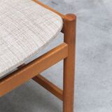 Set of 6 dining chairs in oak by Meubelatelier Vanda Watervliet, 1960s