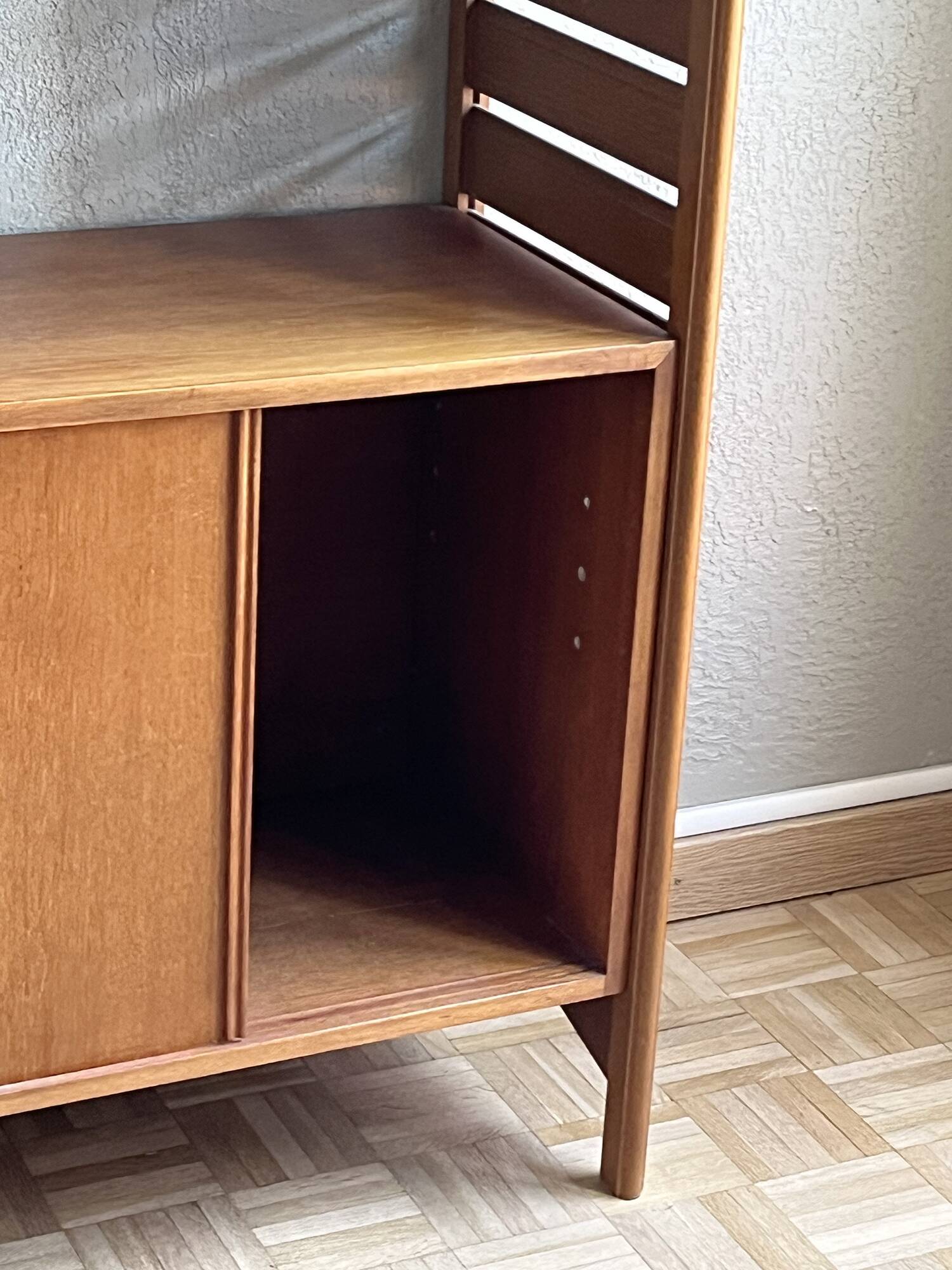 Ladderax modular teak bookcase by Robert Heal