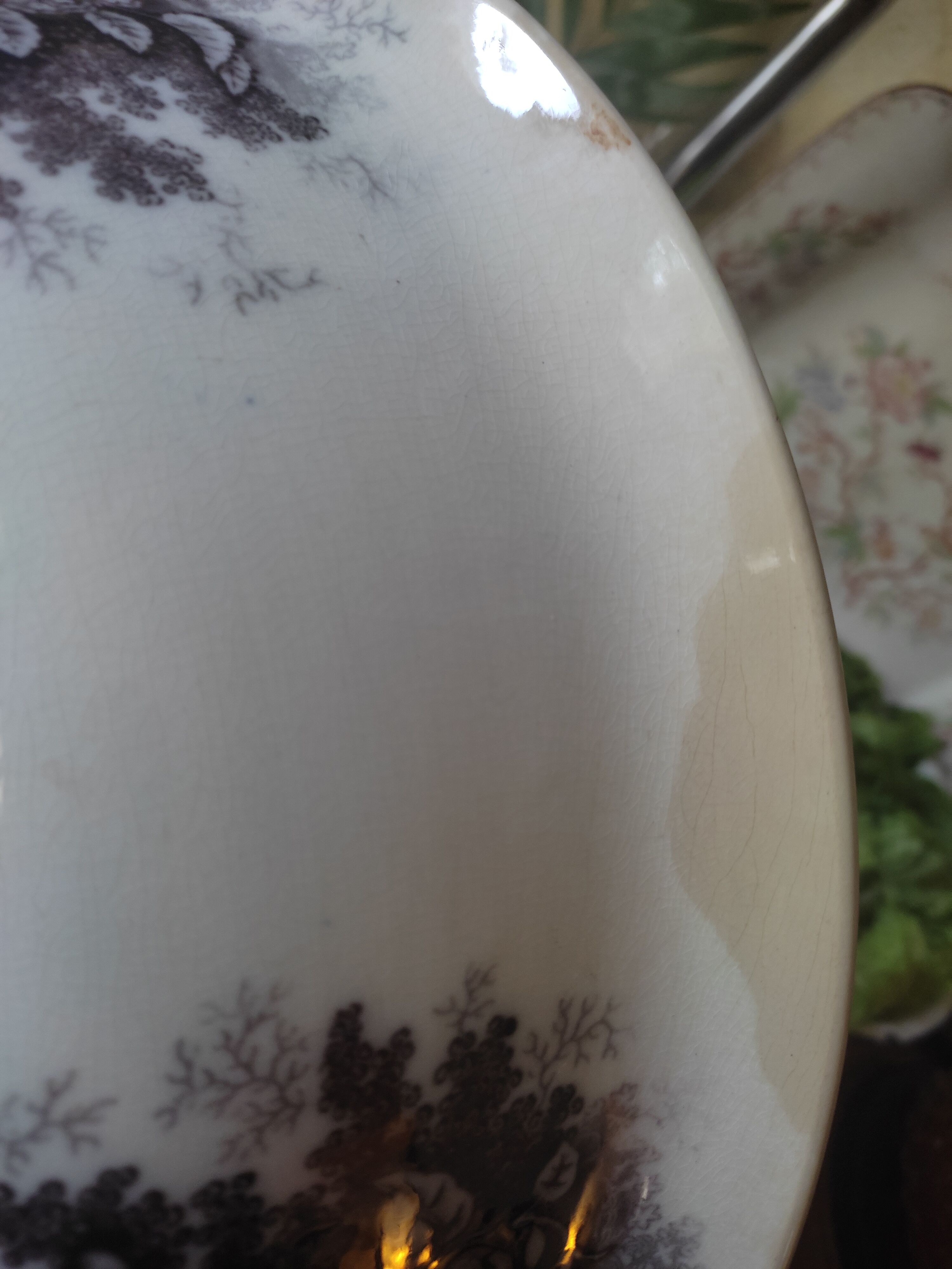 Salad bowl Sarreguemines old