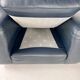 Set of 2 Italian Blue Leather Fatboy Armchairs by Molinari, 1980s