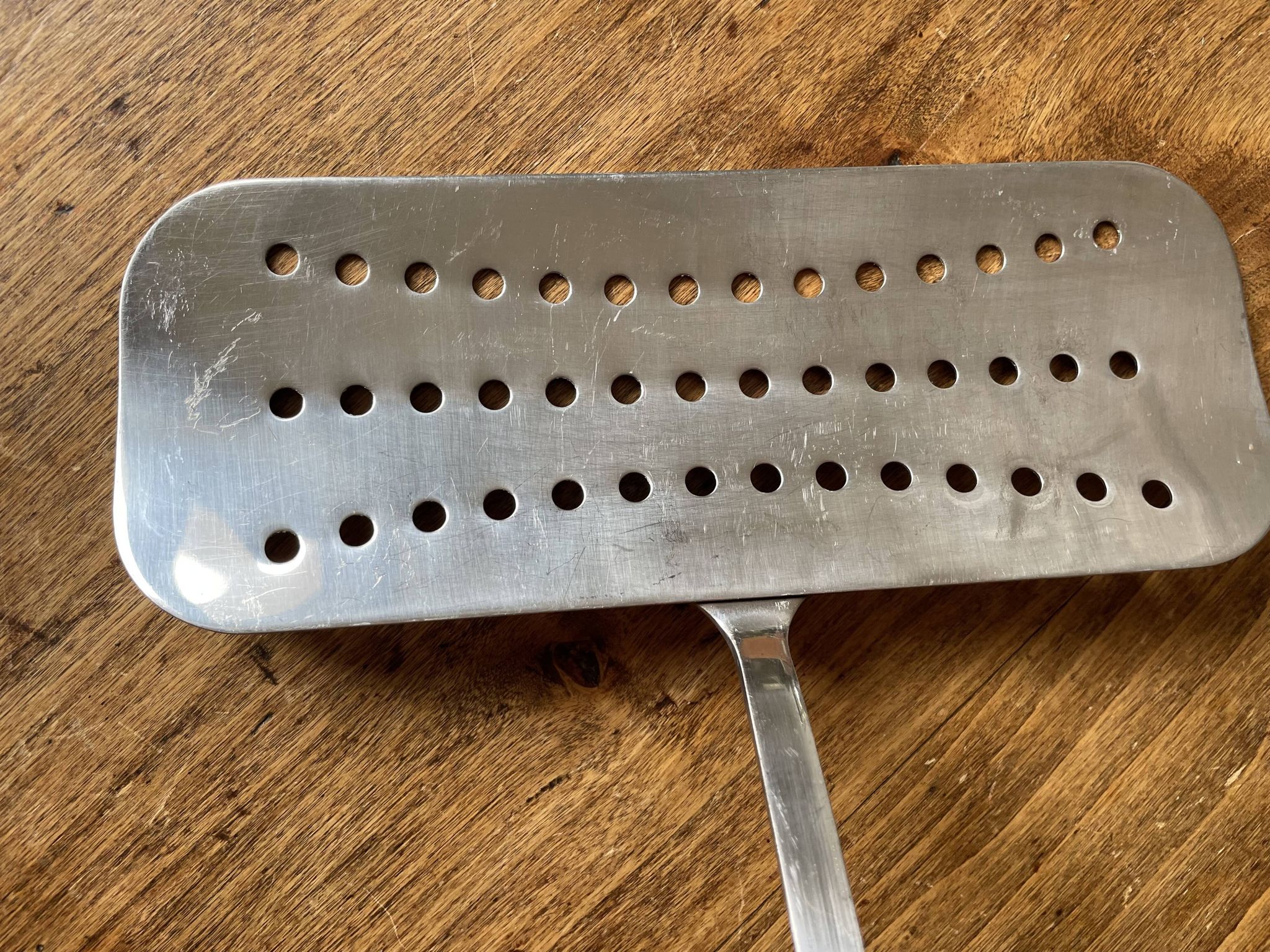 Ecumoire, fish, barbecue spatula, stainless steel - vintage Ikea