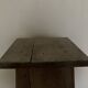 Old neo-classical workshop stool in washed wood h130cm