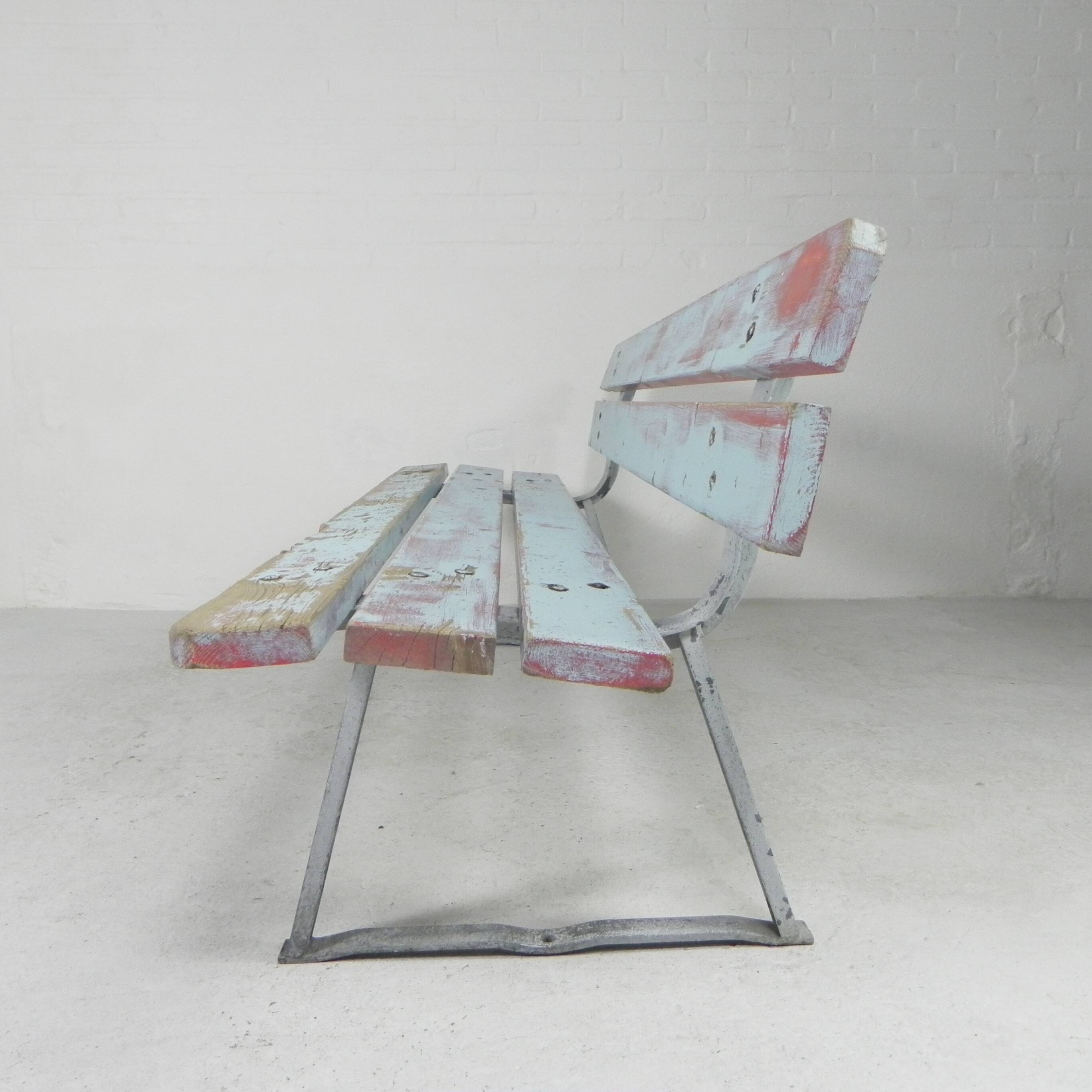 Tough, industrial sofa, 2 meters long, 1960s