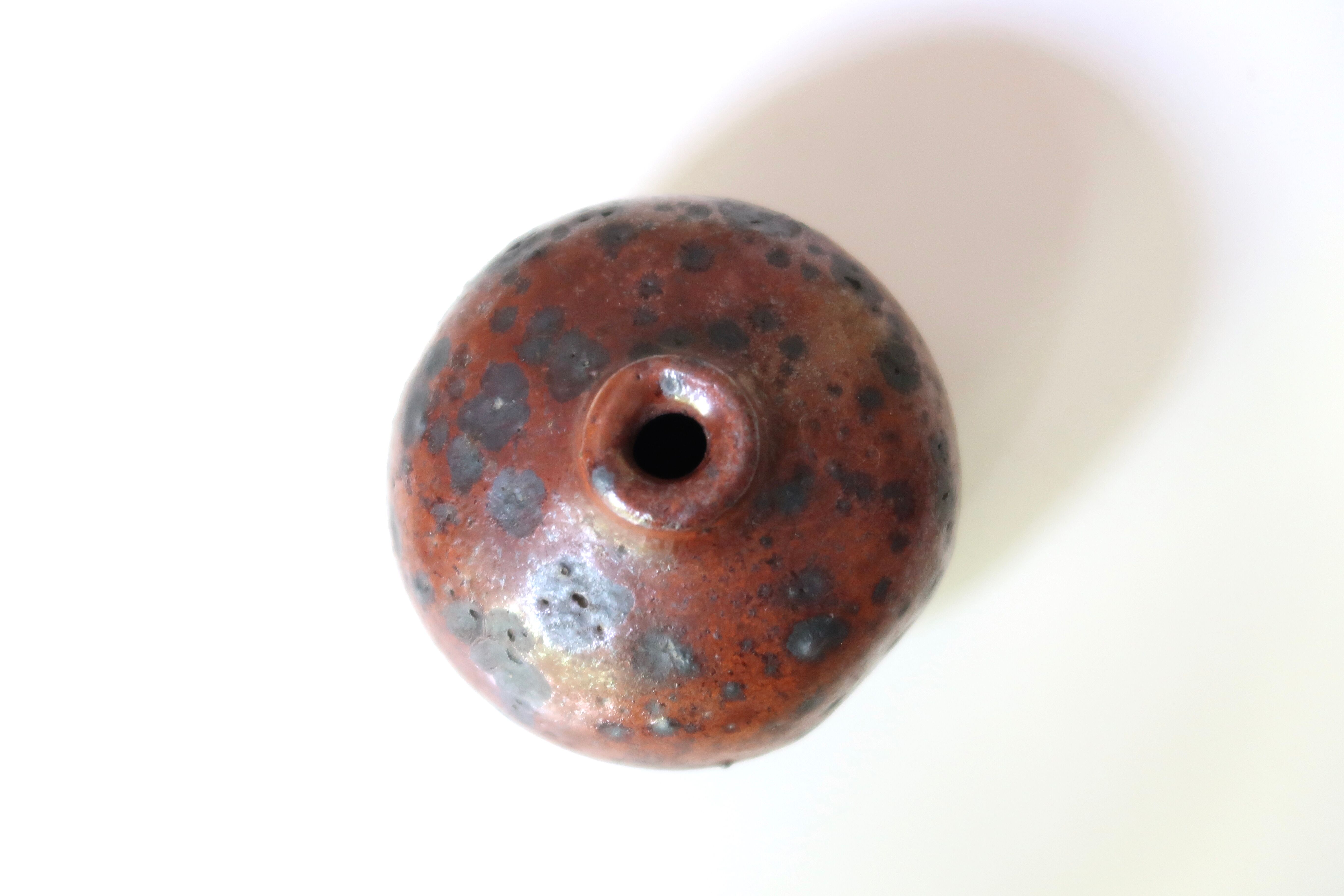 Pyrity sandstone ball vase, 70s