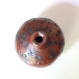 Vase boule en grès pyrité, années 70