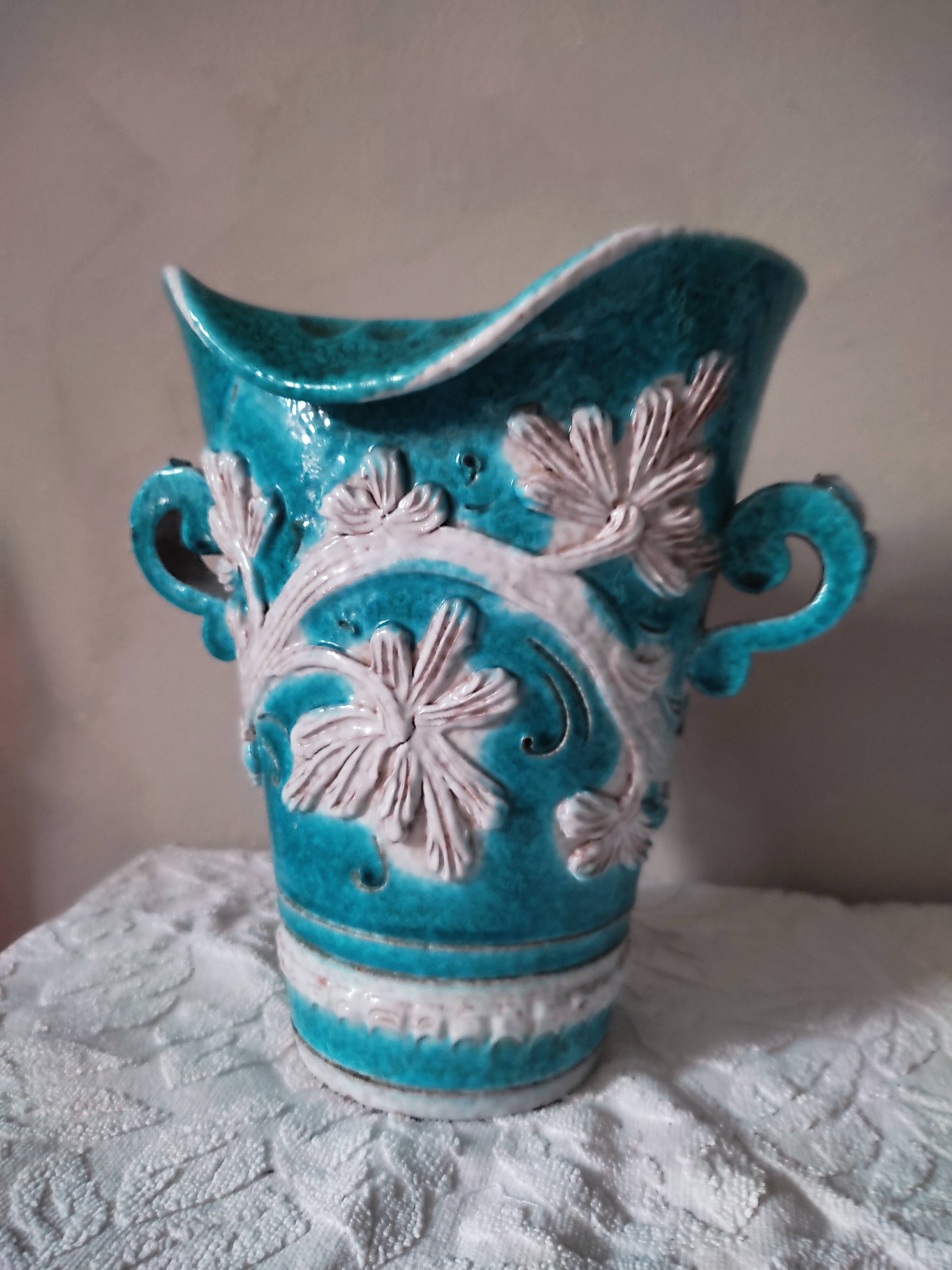 Baroque ceramic vase